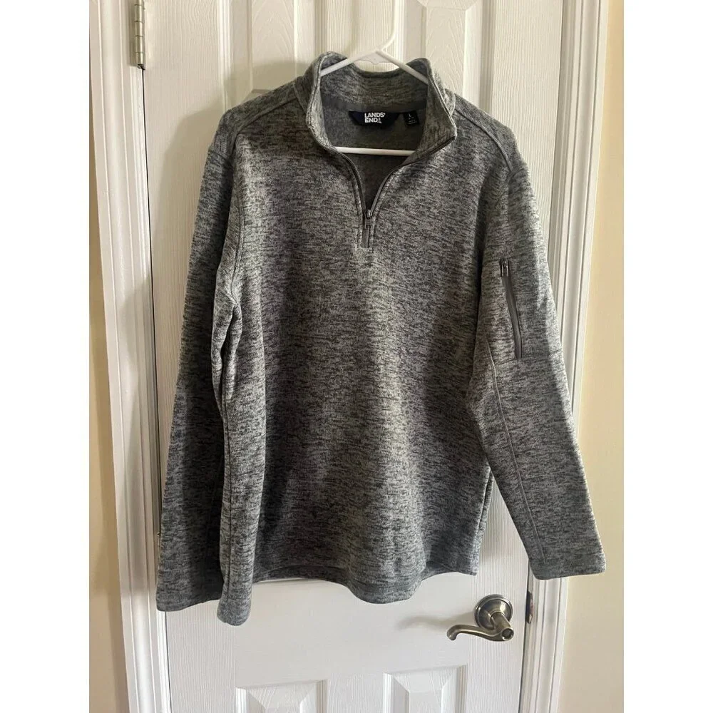 Quarter Zip Lands’ End Men’s Sweater